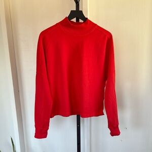 Michael Stars Drop Shoulder Lightweight Turtleneck Top - Medium - 100% Cotton